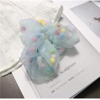 ราคา พร้อมส่ง ยางรัดผม ผ้าซีฟองตกแต่งด้วยปอมๆ เชือกผูกผม โดนัทมัดผม ยางมัดผม แฟชั่นสไตส์เกาหลี (7175006726)