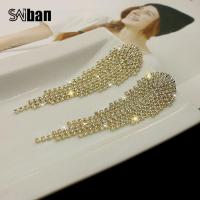 ราคา S925 ต่างหูเข็มเงินหรูหราต่างหูพู่เพชรแวววาวต่างหูยาวหน้าบาง S925 Silver Needle Earrings Luxury Sparkling Diamond Tassel Earrings Long Earrings with Thin Face (5959218166)