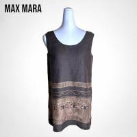 ราคา Max Mara เสื้อแขนกุดผ้าลินินสีน้ำตาล (21305587349)
