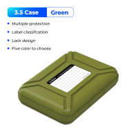 ราคา ORICO ถุงฮาร์ดไดรฟ์3 5นิ้วและเคสป้องกัน HDD กล่องเก็บของกันความชื้นสำหรับ HDD (21248316078)
