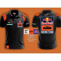 ราคา MotoGP2023 EDITION Red Bull KTM Factory Racing Team Mens Big Size Casual Short Sleeve Polo Collar T Shirt (20918812025)