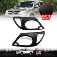 ราคา ครอบไฟหน้า วีโก้ vigo รุ่นแรก คิ้วครอบไฟหน้า สีดำด้าน โตโยต้า ไฮลักซ์ วีโก้ 2005 2011 (869160988)