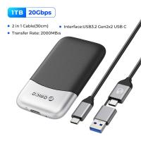 ราคา SSD พกพารุ่น ORICO Taichi สูงถึง2000เมกะไบต์ วินาทีโซลิดสเตทไดรฟ์ภายนอก2TB 1TB USB 3 2 Gen2 Type C PSSD สำหรับแล็ปท็อป HUAWEI MateBook M20 (21194332512)