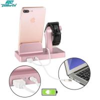 ราคา ชาร์จแท่นวางโทรศัพท์ท่าสถานีที่ชาร์จสำหรับ iPhone Apple Watch Series 4 3 2 1 (21205905113)