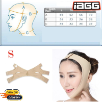 ราคา IAGG ผ้ารัดหน้าเรียว สายรัดหน้า ที่รัดหน้าเรียว เก็บเหนียง สายรัดหน้าเรียว Face Belt V Shape (21141243019)