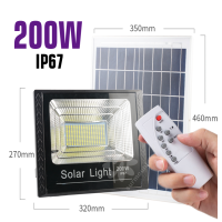 ราคา Surmount 45W Hot Sale Solar lights ไฟพลังงานแสงอาทิตย์ ไฟโซล่าเซลล์ Solar Intelligent remote control Light โคมไฟติดผนังพลังงานแสงอาทิตย์ ไฟพลังแสงอาทิต Spot Solar Cell light LED 25w 200w (13447685668)
