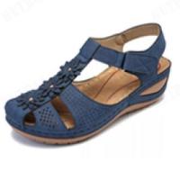 ราคา guibai รองเท้าแตะรัดส้นฉลุลายสไตล์วินเทจ (18777990440)