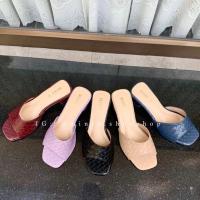 ราคา MiniB046 รองเท้าแตะแบบสวมมีส้น 2นิ้ว ลายสาน (12835262280)