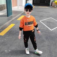 ราคา เสื้อผ้าเด็กผู้ชาย เสื้อกันหนาวแขนยาว กางเกงขายาว มี2สี เขียว ส้ม รุ่น KK016 (16783999850)
