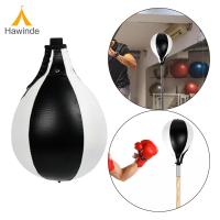 ราคา Hawinde PU Leather Boxing Punching Speed Bag Pear Shaped Speedballs Inflatable Striking Bag for Adult Kids Gym Boxing Mma Fighting (20857500931)