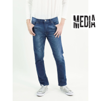 ราคา กางเกงยีนส์ ยืด ผู้ชาย ทรงกระบอกเล็ก MEDIA JEANS SN SS30 (9454991513)