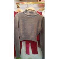 ราคา เสื้อครอปคอเต่าแขนยาวผ้าไหมพรม (17240012778)