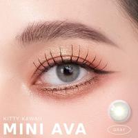 ราคา คอนแทคเลนส์ Mini Ava Gray Brown ยี่ห้อ Kitty kawaii ค่าสายตาปกติ 1000 (20762230756)
