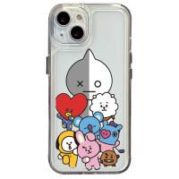 ราคา เคสสำหรับ Samsung Galaxy S22 Plus Note 20อัลตร้า10 S21 FE A22 S20 4G A52S 5G ลายการ์ตูนน่ารัก BTS คุณภาพสูงขอบสี่เหลี่ยมแอร์ปลอกหมอนป้องกันเลนส์เต็ม (17158245719)