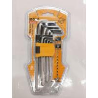 ราคา INGCO HHK11091 ประแจแอลหกเหลี่ยม 9 ชิ้น ชุดประแจแอลหกเหลี่ยม (21041184830)