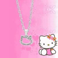ราคา Kawaii Anime Sanrio Hello Kitty 925 Silver Color Necklace Cute Cat Style Necklace for Women Wedding Jewelry Gifts Can Open (20348552269)