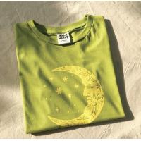 ราคา Moony T shirt เสื้อยืดสีเขียว สกรีนลายพระจันทร์ tshirt เสื้อเขียว เสื้อยืด (21264839478)