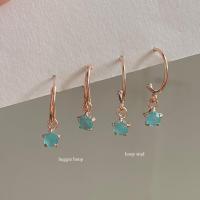 ราคา SissyJewelry ต่างหูห่วง เงินแท้ รุ่น huggie hoop เงินแท้ ชุบโรสโกลด์ ประดับ พลอยสวารอฟสกี้ และ พลอยCZ ต่างหูแฟชั่น (14180548933)