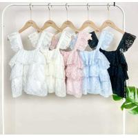 ราคา เสื้อชีฟองลายในตัว สายเดี่ยวแขนระบาย ผ้าต่อเป็นขนมชั้นหน้า หลัง น่ารักมากค่ะงานนี้ ช่วงอกใส่สม็อคยางยืด น้องมีซับในทั้งตัว (19326864056)