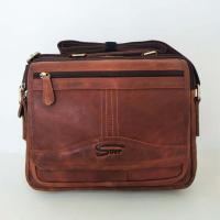 ราคา กระเป๋าสะพายข้างหนังแท้ ผู้ชาย คัดเกรด สีน้ำตาลเข้ม ขนาด ยาว 30 สูง 24 หนา 8 ซม ร้าน More bag เพิ่มบุคลิกภาพ หมดให้เห็นเป็นประจำ (10835467633)