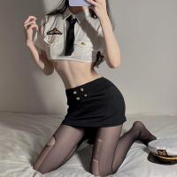 ราคา Fanhuali เซ็กซี่แอร์โฮสเตสตำรวจหญิงเล่นตามบทบาทเครื่องแบบทหารเรือล่อเอวกระเป๋าชุดกระโปรงสะโพก ชุดชั้นในเซ็กซี่ ชุดนอนไม่ไ้นอน งานเปิดชุดนอน ชุดสลิป ชุดนอนลูกไม้ผู้หญิง (19878408182)