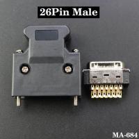 ราคา DIY SCSI Connector CN 14 20 26 36 50 Pin Male Female Socket Connector Servo Receptacles Header Gold Plated Contact Wire Solder (17314593396)