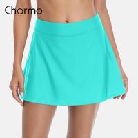 ราคา Charmo กางเกงว่ายน้ำชุดว่ายน้ำสีเดียวกางเกงว่ายน้ำสำหรับผู้หญิงกางเกงว่ายน้ำก้นถังกินี่บิกินี่ส่วนล่างกระโปรงว่ายน้ำสร้างขาสั้น (17289430315)