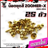 ราคา น็อตชุดสีZoomer X ปี 2012 2014 1ชุด 25 ตัว น็อตชุดสีซูมเมอร์ น็อตZoomer น็อตเฟรมZoomerX น็อสแตนเลส ZoomerX (16230268854)