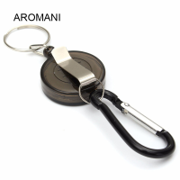 ราคา Aromani พร้อม คลิปพวงกุญแจห้อยสายพวงกุญแจเหล็กแบบยืดหดได้ดึงหดตัวพวงกุญแจแบบสปอร์ตที่เก็บพวงกุญแจบัตรประจำตัวป้องกันการสูญหาย (18285216589)