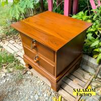 ราคา ลิ้นชัก ตู้เก็บของ ตู้อเนกประสงค์ ตู้ลิ้นชักไม้สักแท้ 48 43 50 ซม ลิ้นชักเก็บของ ชั้นวางของ (20627636904)