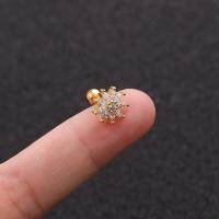 ราคา 1piece Earrings Stud Daith Auricle Tragus Piercing Flower Shape 16G 6mm Length (21171794243)