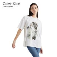 ราคา CALVIN KLEIN เสื้อยืดแขนสั้นผู้หญิง Modern Metals ทรง Boyfriend รุ่น J222633 YAF สีขาว (21161186186)