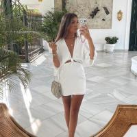 ราคา ซารา2023 ชุดเดรสผ้าเรียบแขนค้างคาวสำหรับเด็กผู้หญิงแบบอเมริกันและแบบยุโรปสำหรับบ้านเดียวเซ็กซี่เปิดอกแขนค้างคาวใส่ได้กับบุคลิกเข้ากับทุกชุด (17644487455)