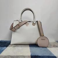 ราคา GUESS European and American simple solid color large capacity tote mother in law bag one shoulder Messenger handbag (20126247624)