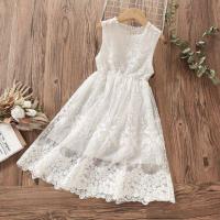 ราคา ZZOOI White Elegant Princess Dresses for Girls Clothes Sleeveless Summer Kids Party Lace Dress Baby Children Costumes 6 8 10 12 Years (18135072924)