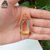 ราคา กรอบพระรอด กรอบพระชุบทอง ใส่พระรอด กว้าง1 6 สูง2 9ซม ขนาดจอกระจก (18139287102)