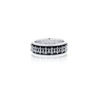 ราคา ake ake Prophecy Spinner Ring แหวนเงินแท้ 925 แกะมือขัดเงาลงดำ ลายสุดคลาสสิก แบบแหวนหมุนได้ (10762358210)