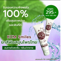 ราคา ยาสีฟัน ยาสีฟันสมุนไพร KCM SMILES ยาสีฟันสูตรสมุนไพรไทย ขนาด100g จำนวน 1 หลอด (6086496517)