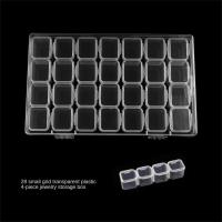 ราคา กล่องเก็บข้อมูลแบบลบได้1ชุดกล่องเก็บอุปกรณ์ทำเล็บ ABS กล่องเก็บของแบบกริด2ชิ้น (21182339108)