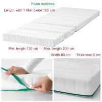 ราคา ที่นอนโฟมสำหรับเตียงขยายได้ 80x200 cm ความยาวรวมที่นอนขยายเตียง 1 ชิ้น 165 ซม ความยาวต่ำสุด 130 ซม ความยาวสูงสุด 200 ซม ความกว้าง 80 ซม (8707743322)