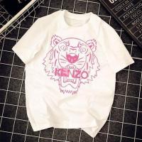 ราคา เสื้อยืดหัวเสือแบบใหม่สำหรับฤดูร้อน Kenzo สำหรับทั้งหญิงและชายแขนสั้นอินเทรนด์สไตล์ยุโรปและอเมริกาใส่คู่หัวเสือพิมพ์ลายคอกลมหลวมผ้าฝ้ายบริสุทธิ์ (21014389642)