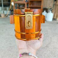 ราคา ถังออมสินกระปุกออมสิน ถังไม้ทรงกลม งานไม้สักแพร่ ขนาด 4 4 นิ้ว พร้อมส่ง มีรับประกันสินค้า กระปุกออมสินไม้สัก ถังใส่เงินไม้สัก (17429018732)