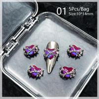 ราคา BORN PRETTY 5ชิ้น เซ็ตวัสดุทำเล็บเล็บตกแต่งดีไอวายหัวใจอุปกรณ์เสริมเครื่องรางเล็บศิลปะ (21051755936)