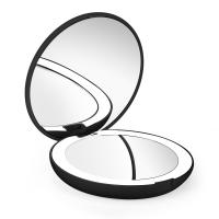 ราคา กระจกแต่งหน้า กระจก กระจกมินิมอล กระจกแต่งหน้า กระจกบานเล็ก LED Lighted Makeup Mirror กระจกแต่งหน้ามีไฟ LED พกพาสะดวก พับได้ (21006701358)