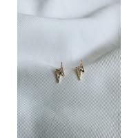 ราคา ต่างหูก้านฟ้าผ่าประดับด้วย CZ สีรุ้ง (9978272904)