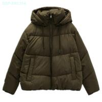 ราคา Zaraกร่อนเสื้อฮู้ดสำหรับผู้หญิงเสื้อโค้ทผ้าฝ้ายแจ็คเก็ตมีฮู้ดทรงหลวม03046232706 03046232712 (20468483039)