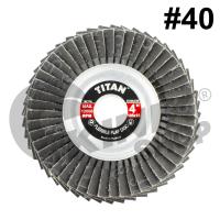 ราคา 1กล่อง10ใบ จานทรายซ้อนหลังอ่อน 4นิ้ว TITAN ขนาด105 x 16mm สีดำ มี9เบอร์ 40 60 80 100 120 150 240 320 400 (15805679671)