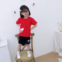 ราคา อาดิดาสชุดสูทเด็กหญิงเด็กชายฤดูร้อน3 12ปีชุดผ้าฝ้ายแขนสั้นเสื้อยืด กางเกงขาสั้นชุดใส่อยู่บ้านสูทลำลอง (17120628731)