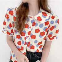 ราคา Myaistyle เสื้อเชิ้ตหญิง เสื้อเบลาส์ เสื้อ ผญ เสื้อ ผญแฟชั่น ลายดอกไม้ หลวม เกาหลี เสื้อไปทะเล 2022ใหม่ 032706 (13464916049)