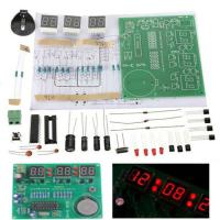 ราคา AT89C2051 6 Digital LED Display Electronic Clock DIY Kit Receiver for Arduino Flux (12884010808)